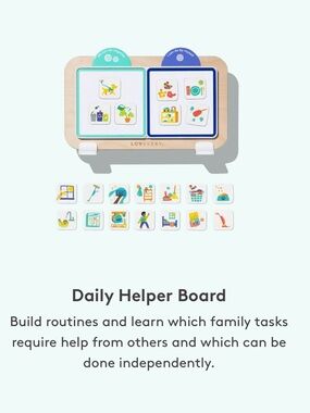 Daily Helper Board - Blue & Teal